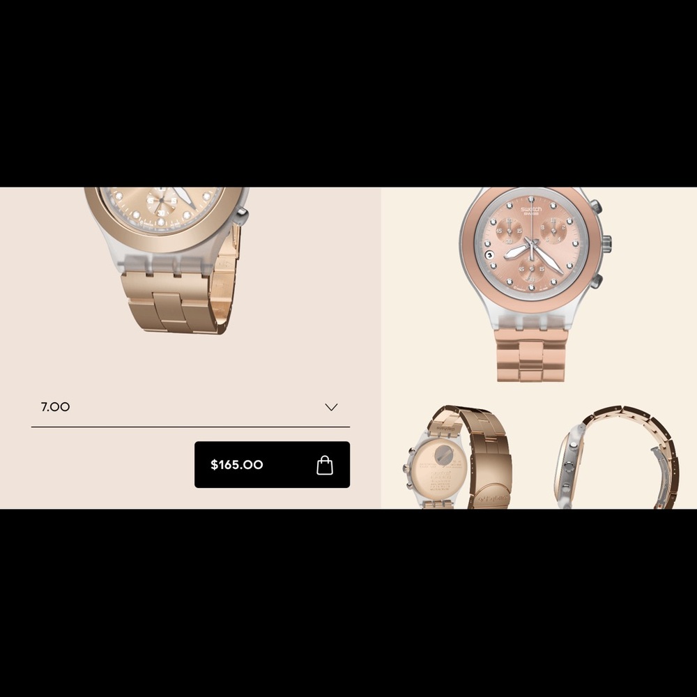 Swatch watch - rose gold / caramel - Picture 8 of 9